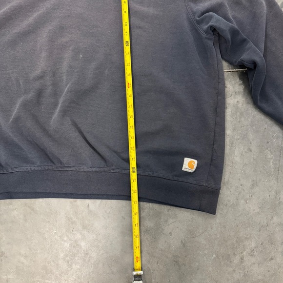 Vintage Carhartt Men's 2XL Original Fit Crewneck Sweatshirt Gray Long Sleeve - Picture 6 of 7